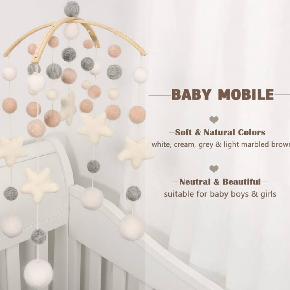 Handmade Baby Crib Mobile for Boys & Girls